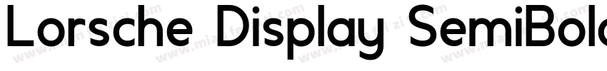 Lorsche Display SemiBold字体转换